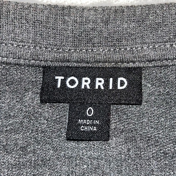 Torrid plus size grey and blue Ombre sweatshirt dress. Size 0 - Picture 5 of 14